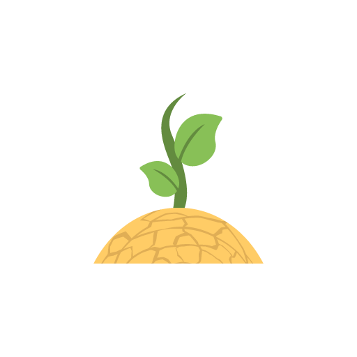 Plant grown in drought free icon vector