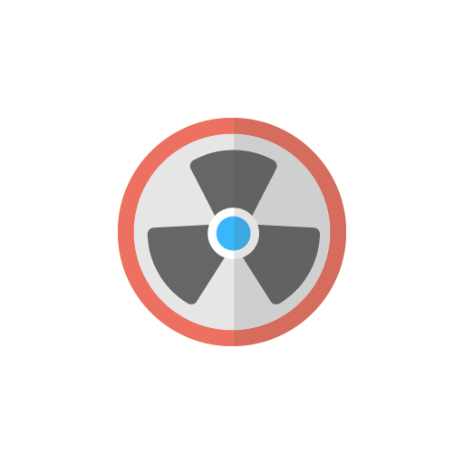 Radiation free icon vector