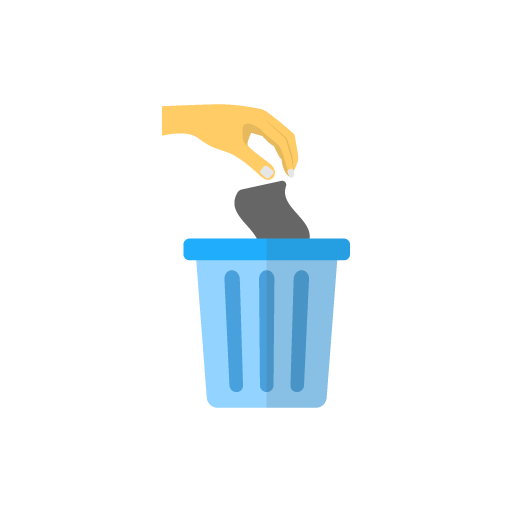 Recycle bin disposal free icon vector