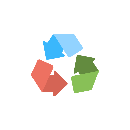 Recycle free icon vector