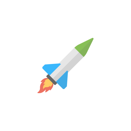 Rocket free icon vector