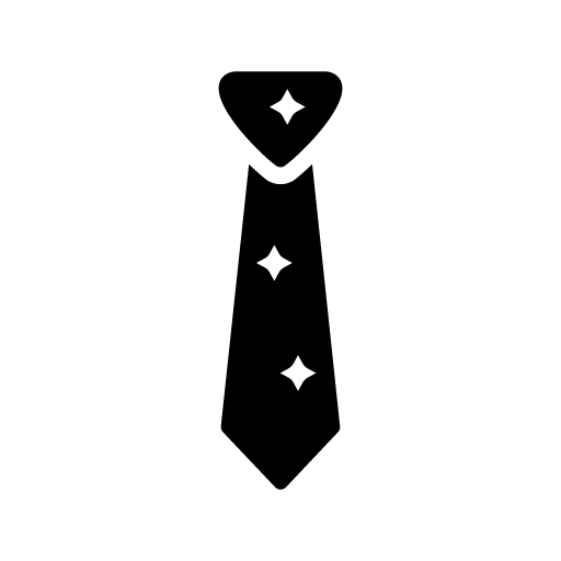 Shining tie icon vector
