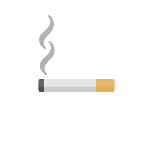 Smoking cigarette free icon vector