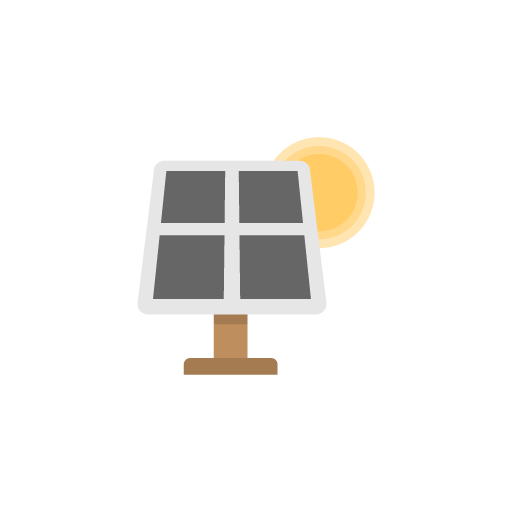 Solar panel free icon vector image