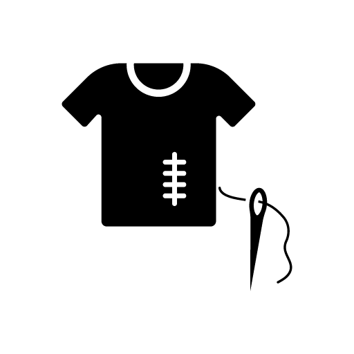 Stitching t shirt icon vector image