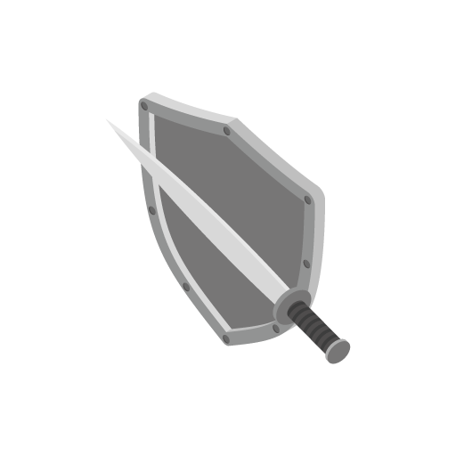 Sword shield vector image