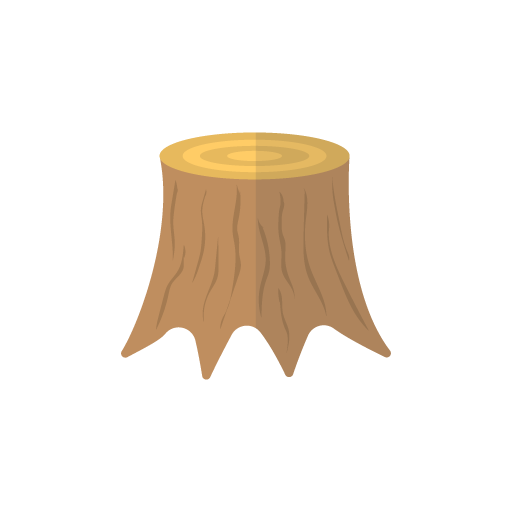 Tree stump free icon vector