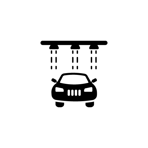 Washing car vector icon
