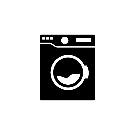 Washing machine vector glyphe icon