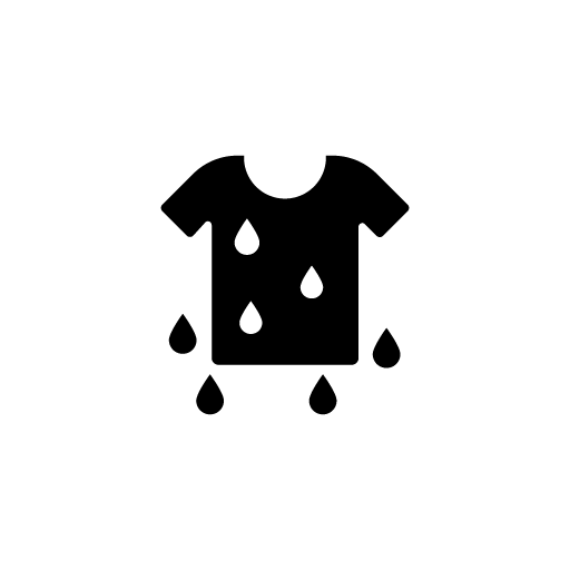 Wet clothes icon vector