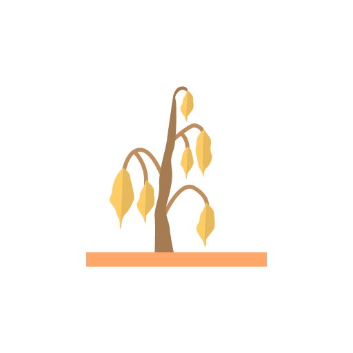 Wilting plant free icon vector