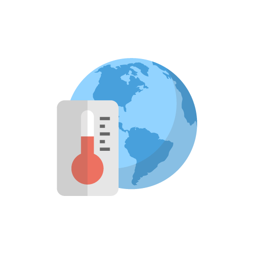 World temperature free icon vector