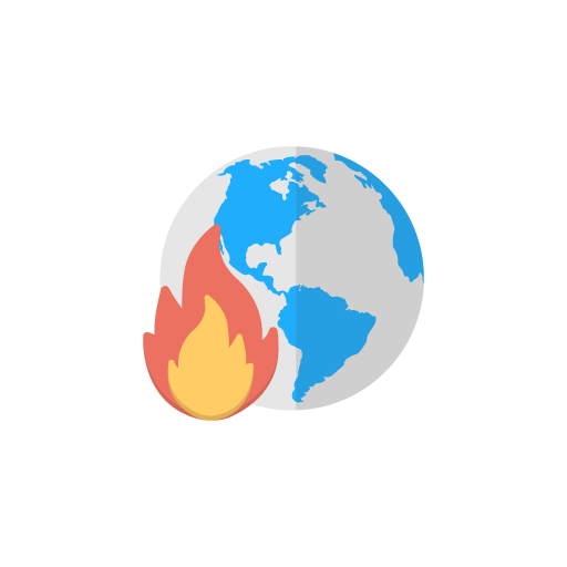 Worlds high temperature free icon vector
