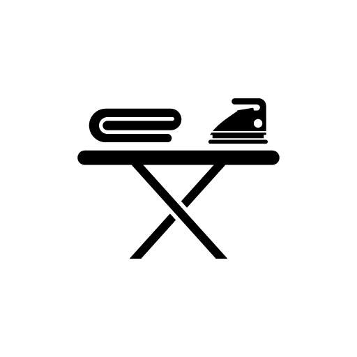 ironing table vector icon