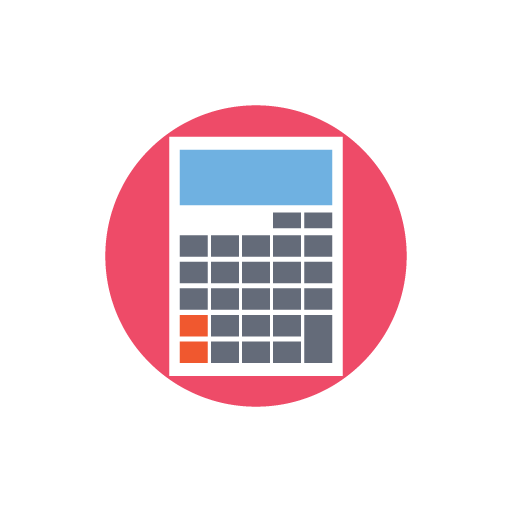 Calculator free color icon image