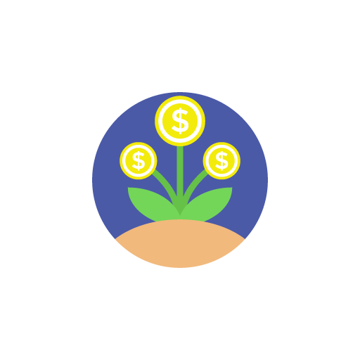Investment business free color icon image