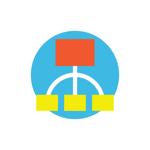 Server network free color icon image