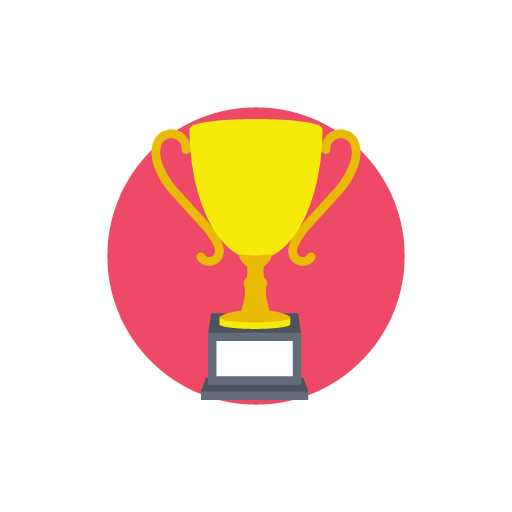 Trophy free color icon image
