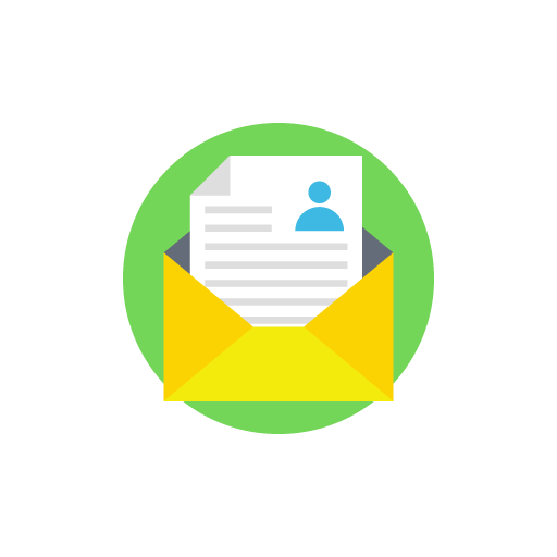 Write email free color icon image