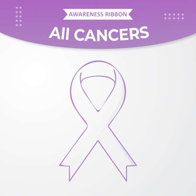 all cancers awareness ribbon free vector