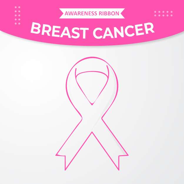 breast cancer awareness pink ribbon free vector