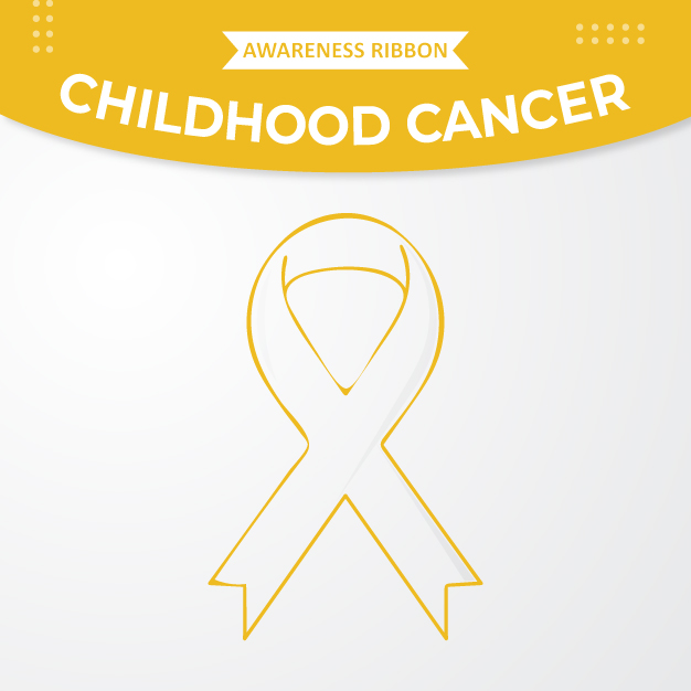 childhood cancer awareness ribbon free vector