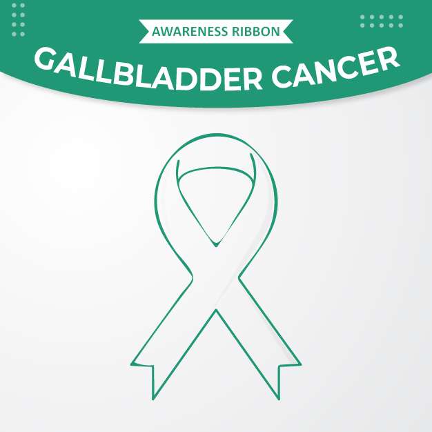 gallbladder cancer awareness ribbon free vector