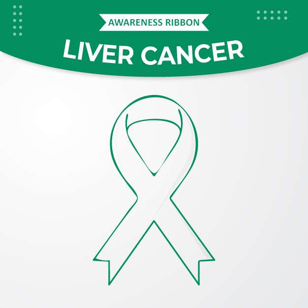 Liver cancer awareness ribbon free vector