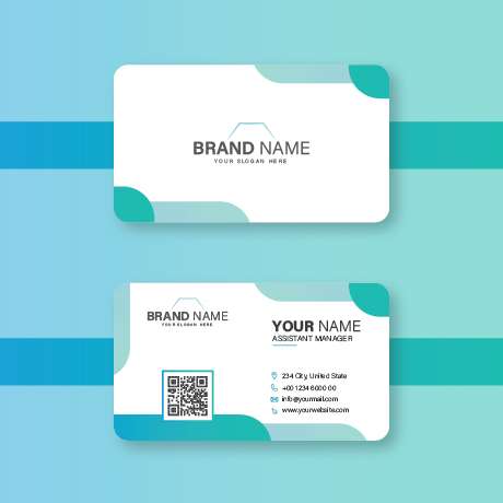 modern business card template with vector