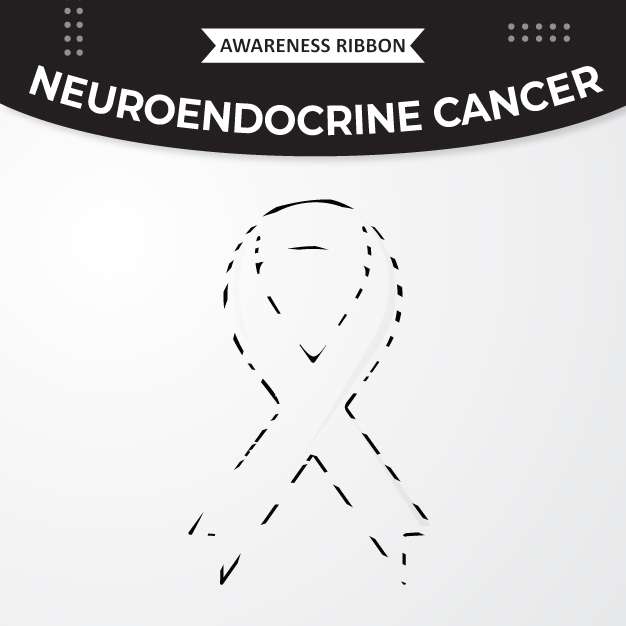 neuroendocrine cancer awareness ribbon free vector