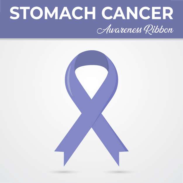 Stomach cancer awareness ribbon vector