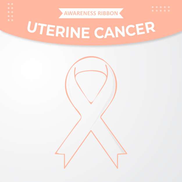 Uterine cancer awareness ribbon free vector
