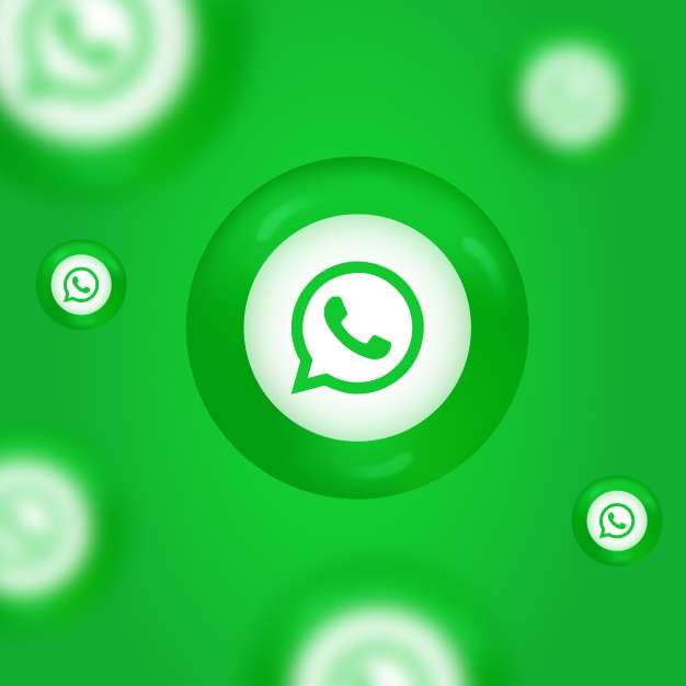 3d whatsapp logo premium vector download