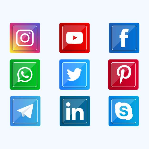 Social media icons collection free download