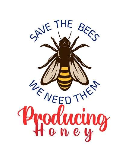 Save the bees we need them producing honey t shirt design