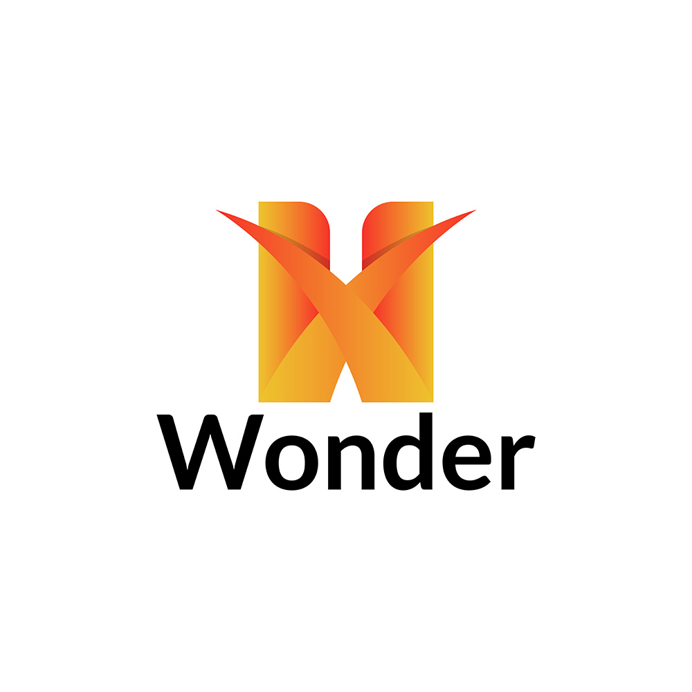 Wonder W letter Logo Design