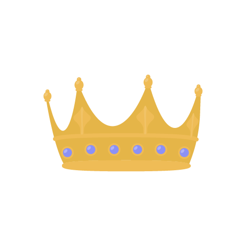 Simple king crown vector