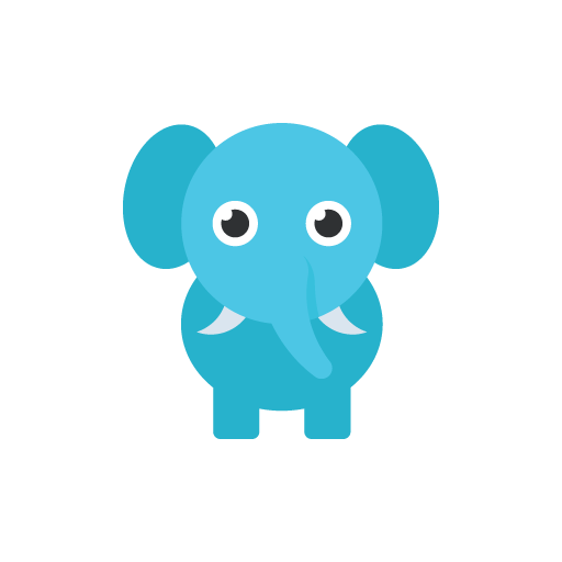 Free elephant flat icon