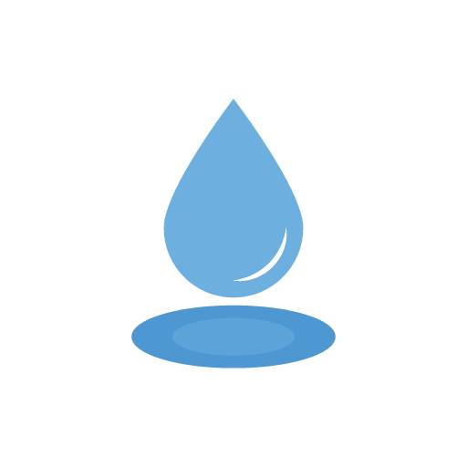 water drop flat icon vector