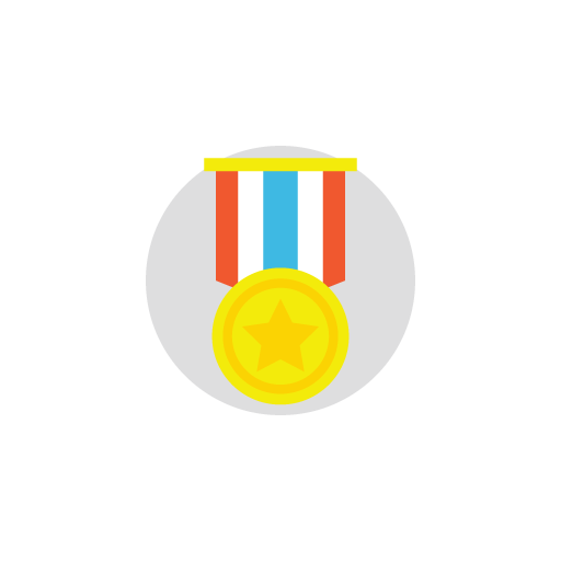 Medal badge free color icon image